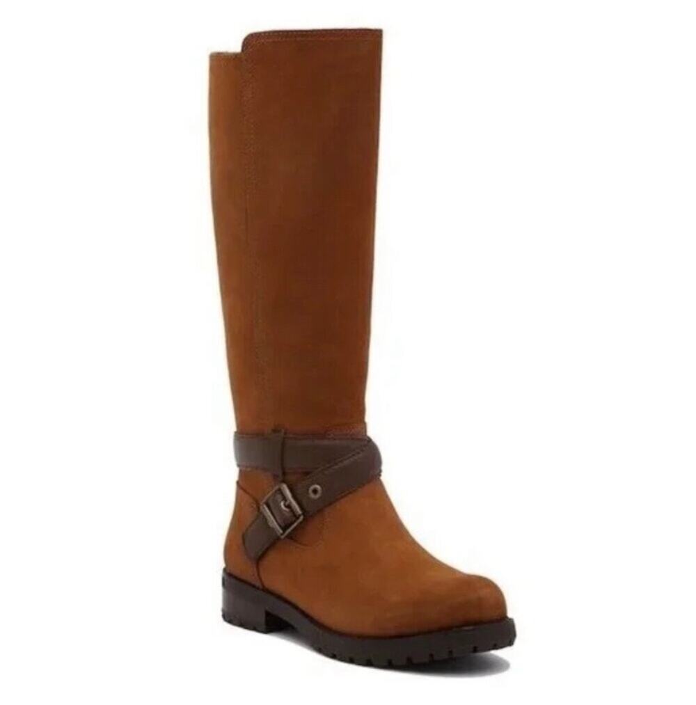 UGG Harington Tall Water-Resistant Leather Boot Size 9.5